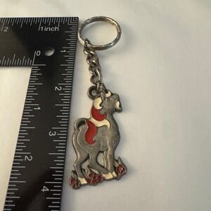 Vintage I Love Unicorns Pewter Keychain Cliffe Pewter Made in 1986, Novelty Gift